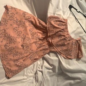 Blush pink one shoulder dress